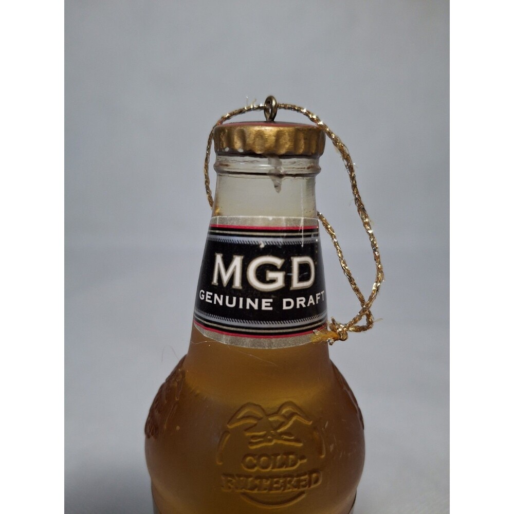Vintage 5" Miller Genuine Draft 1999 Acrylic Christmas Ornament Rare Beer Bottle - Picture 4 of 8